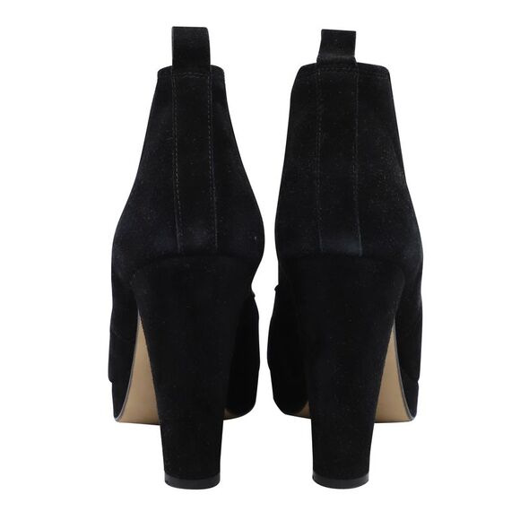 Ganni Fiona Chelsea Ankle Boots in Black Suede - Picture 3 of 6